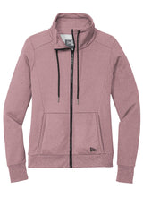 New Era Women's Performance Terry Full-Zip Cowl. LNEA530 New Era