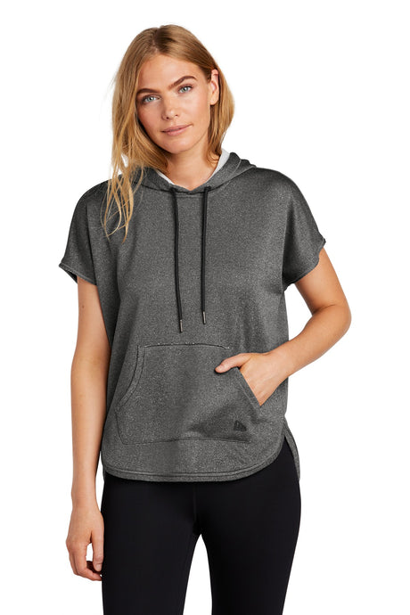New Era Women's Performance Terry Short Sleeve Hoodie. LNEA533 New Era