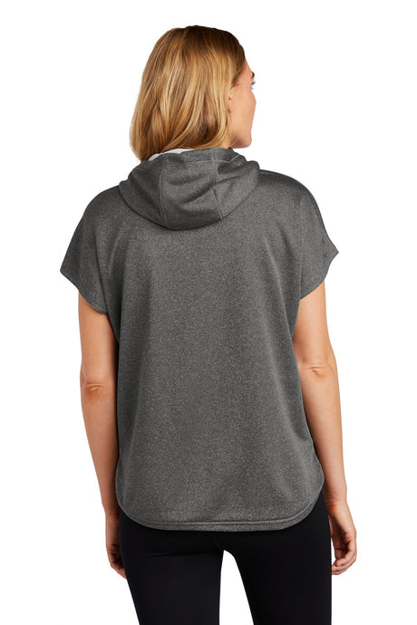 New Era Women's Performance Terry Short Sleeve Hoodie. LNEA533 New Era