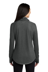 New Era Women's Sueded Cotton Blend Cowl Tee. LNEA123 New Era