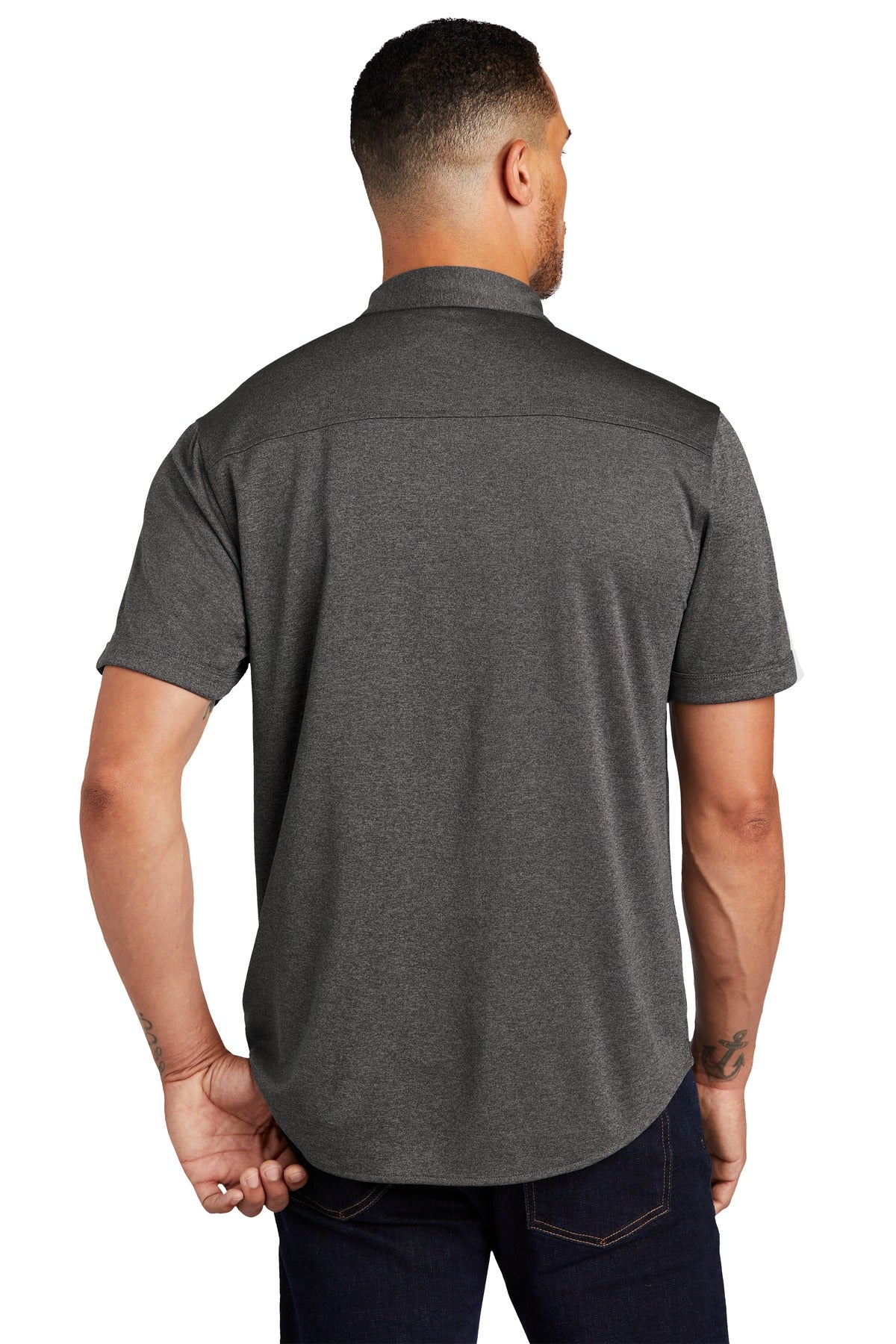 OGIO Men's Gravitate Full-Button Polo. OG141 OGIO