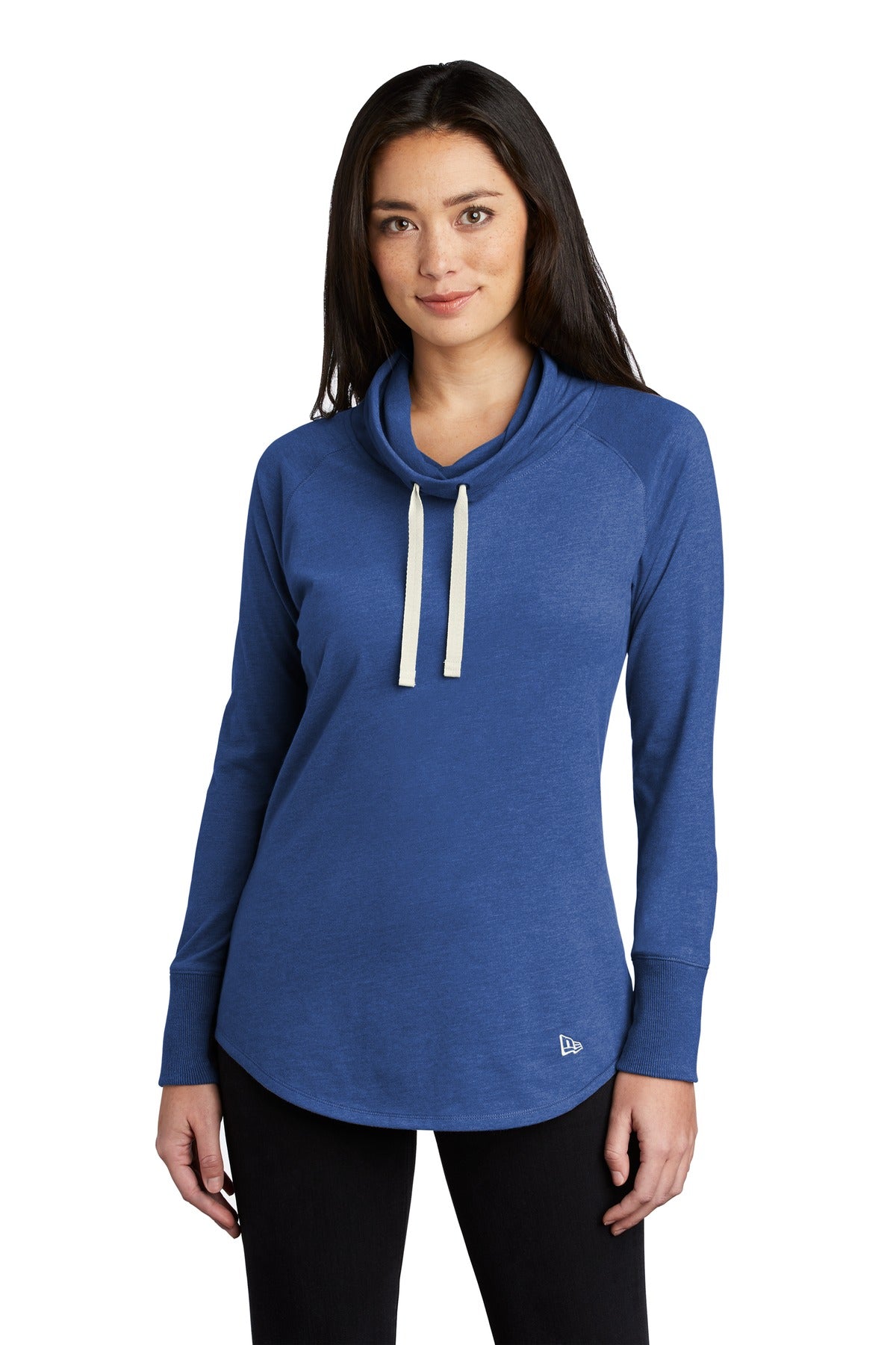 New Era Women's Sueded Cotton Blend Cowl Tee. LNEA123 New Era