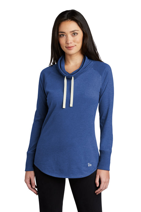 New Era Women's Sueded Cotton Blend Cowl Tee. LNEA123 New Era