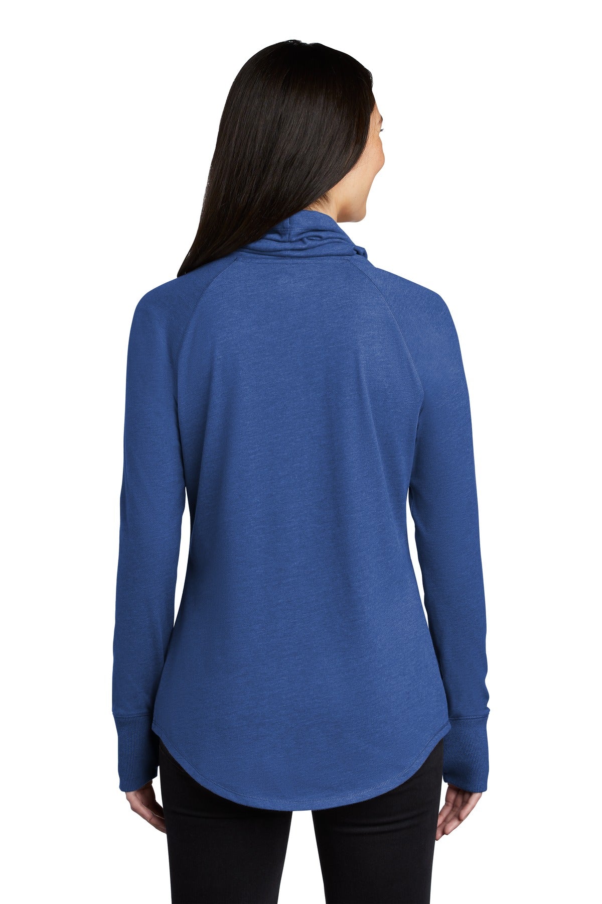 New Era Women's Sueded Cotton Blend Cowl Tee. LNEA123 New Era