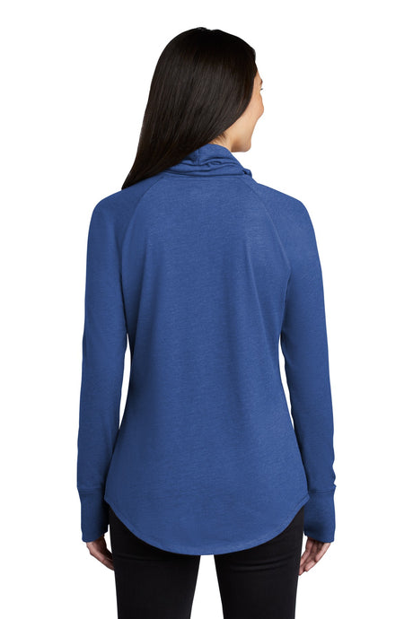 New Era Women's Sueded Cotton Blend Cowl Tee. LNEA123 New Era