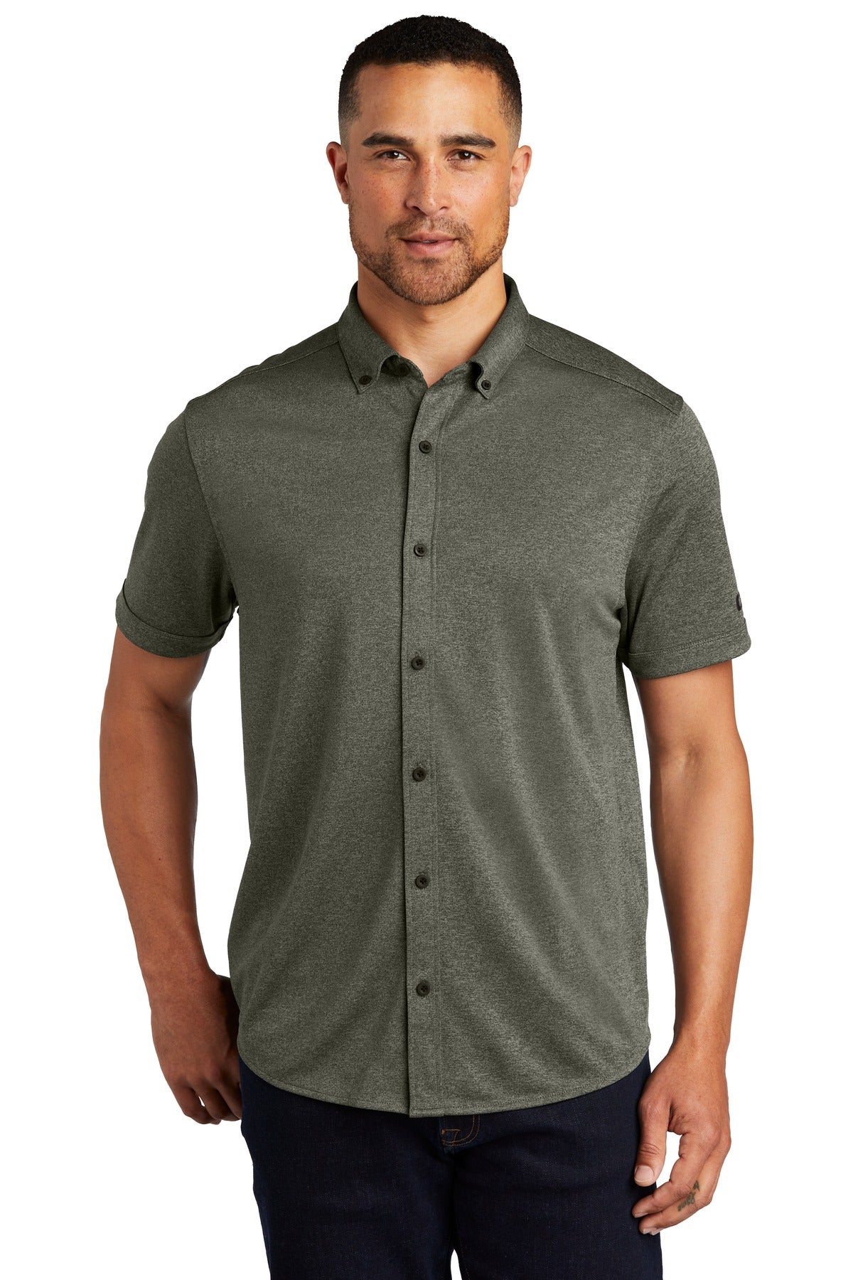 OGIO Men's Gravitate Full-Button Polo. OG141 OGIO
