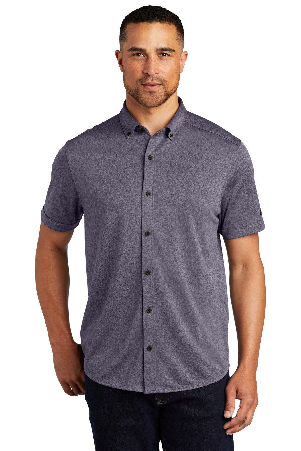 OGIO Men's Gravitate Full-Button Polo. OG141 OGIO