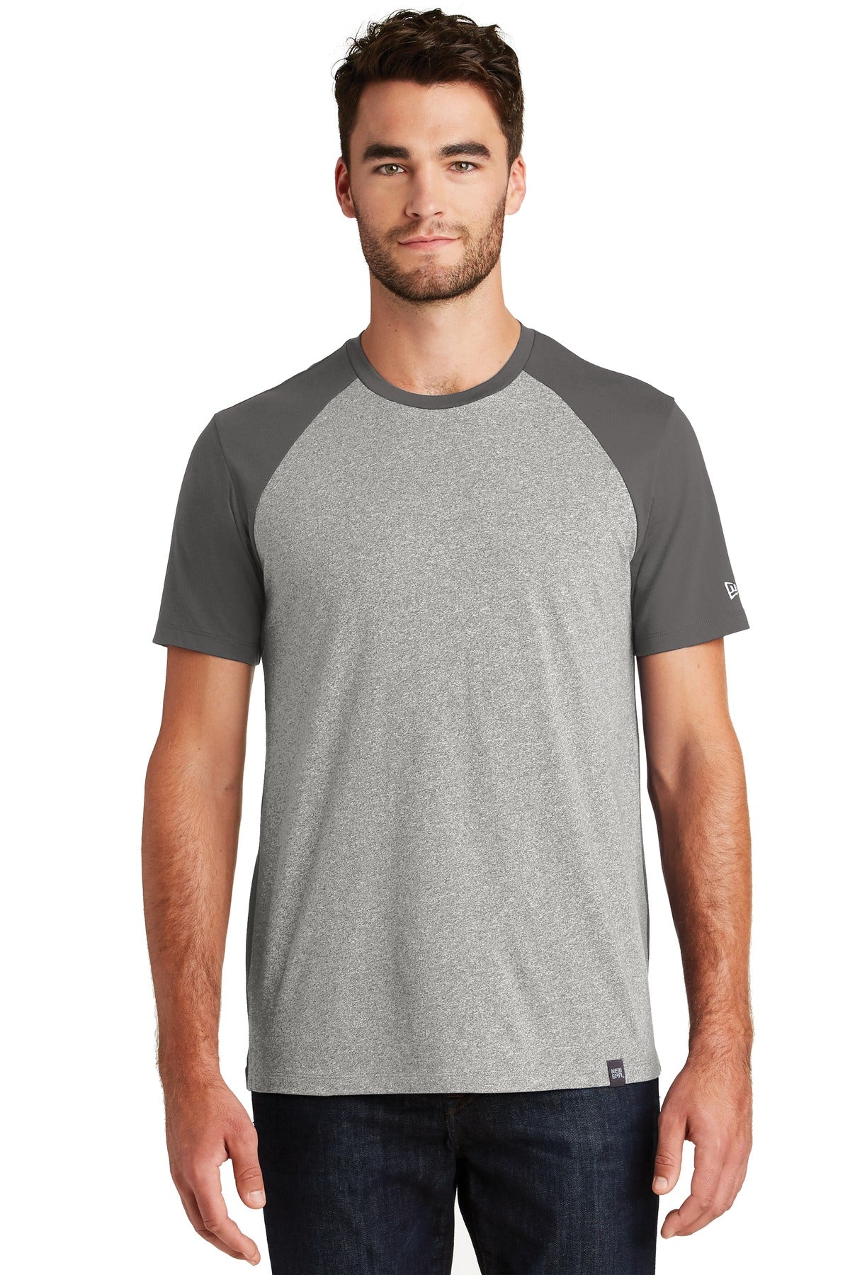 New Era Men's Heritage Blend Varsity Tee. NEA107 New Era