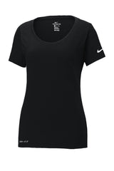 Nike Women's Dri-FIT Cotton/Poly Scoop Neck Tee Shirt. NKBQ5234 Nike