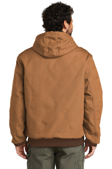 Carhartt Men's Quilted-Flannel-Lined Duck Active Jacket CTSJ140 Carhartt