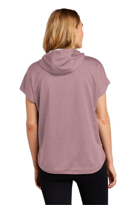 New Era Women's Performance Terry Short Sleeve Hoodie. LNEA533 New Era