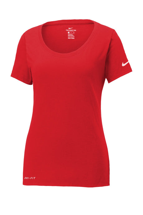 Nike Women's Dri-FIT Cotton/Poly Scoop Neck Tee Shirt. NKBQ5234 Nike