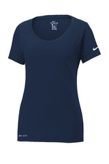 Nike Women's Dri-FIT Cotton/Poly Scoop Neck Tee Shirt. NKBQ5234 Nike