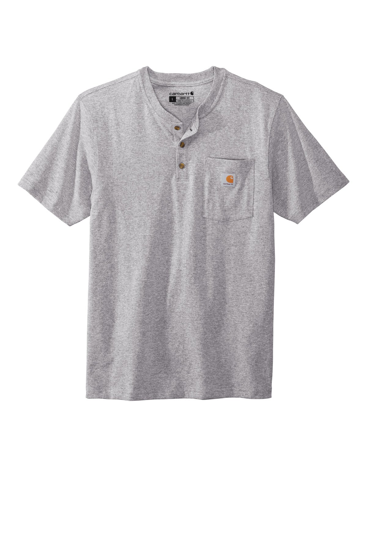 Carhartt Men's Short Sleeve Henley T-Shirt CTK84 Carhartt