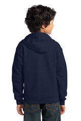 Gildan Youth Heavy Blend Full-Zip Hooded Sweatshirt Gildan