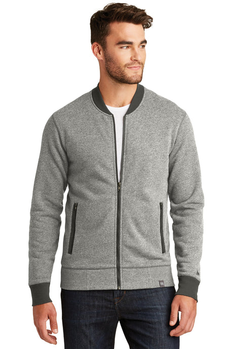 New Era Men's French Terry Baseball Full-Zip. NEA503 New Era