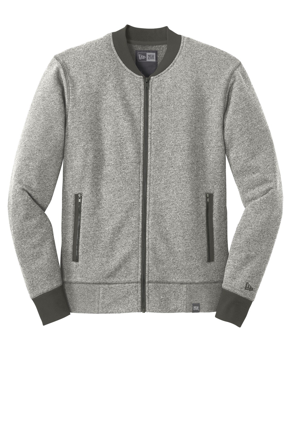New Era Men's French Terry Baseball Full-Zip. NEA503 New Era