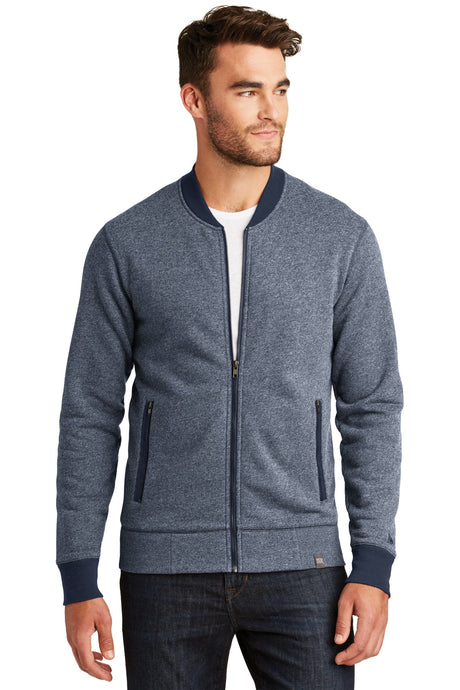 New Era Men's French Terry Baseball Full-Zip. NEA503 New Era
