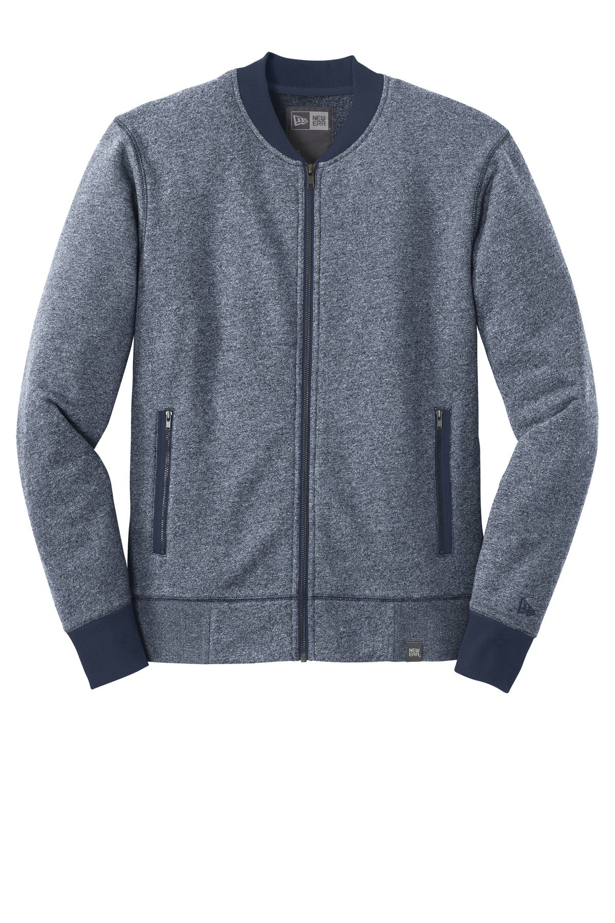New Era Men's French Terry Baseball Full-Zip. NEA503 New Era