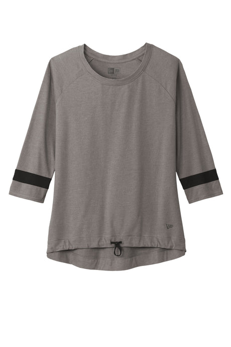 New Era Women's Tri-Blend 3/4-Sleeve Tee. LNEA136 New Era