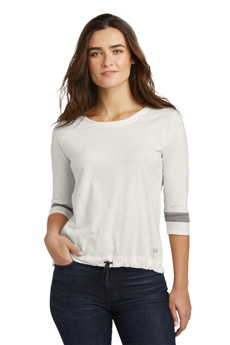 New Era Women's Tri-Blend 3/4-Sleeve Tee. LNEA136 New Era