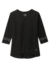 New Era Women's Tri-Blend 3/4-Sleeve Tee. LNEA136 New Era