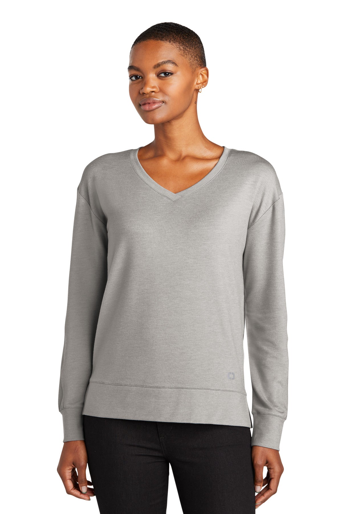 OGIO Women's Luuma Flex Long Sleeve V-Neck. LOG825 OGIO