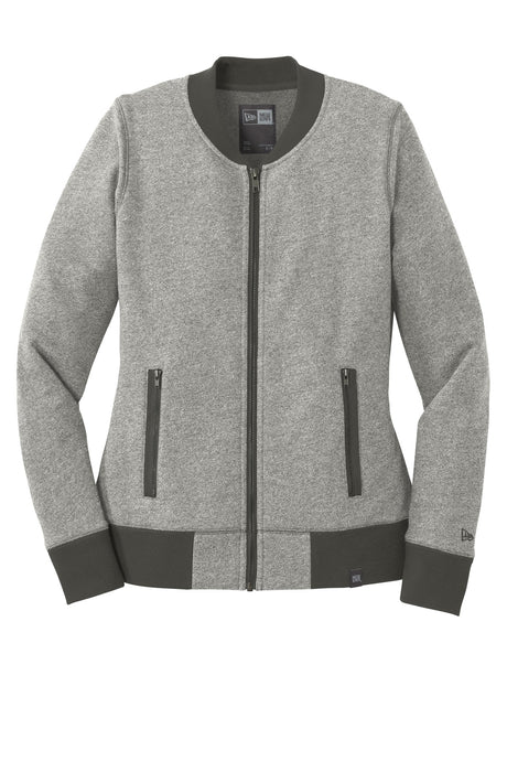 New Era Women's French Terry Baseball Full-Zip. LNEA503 New Era
