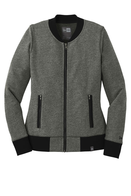 New Era Women's French Terry Baseball Full-Zip. LNEA503 New Era