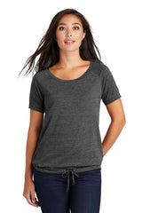 New Era Women's Tri-Blend Performance Cinch Tee. LNEA133 New Era
