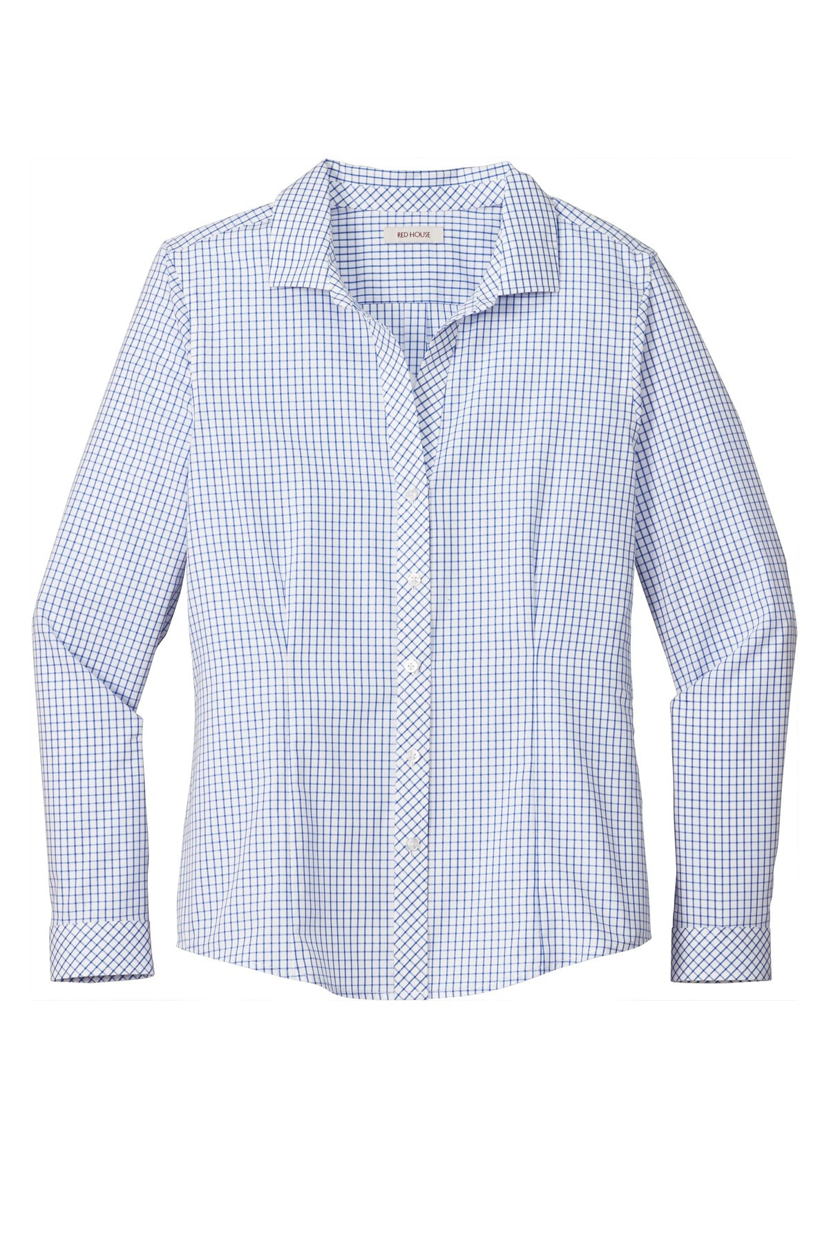 Red House Women's Open Ground Check Non-Iron Shirt. RH86 Red House