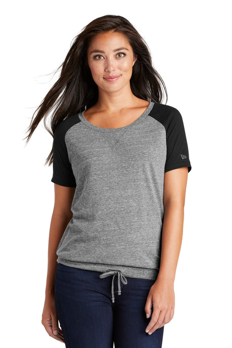 New Era Women's Tri-Blend Performance Cinch Tee. LNEA133 New Era