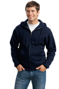 JERZEES Men's Super Sweats NuBlendÂ® Full-Zip Hooded Sweatshirt JERZEES