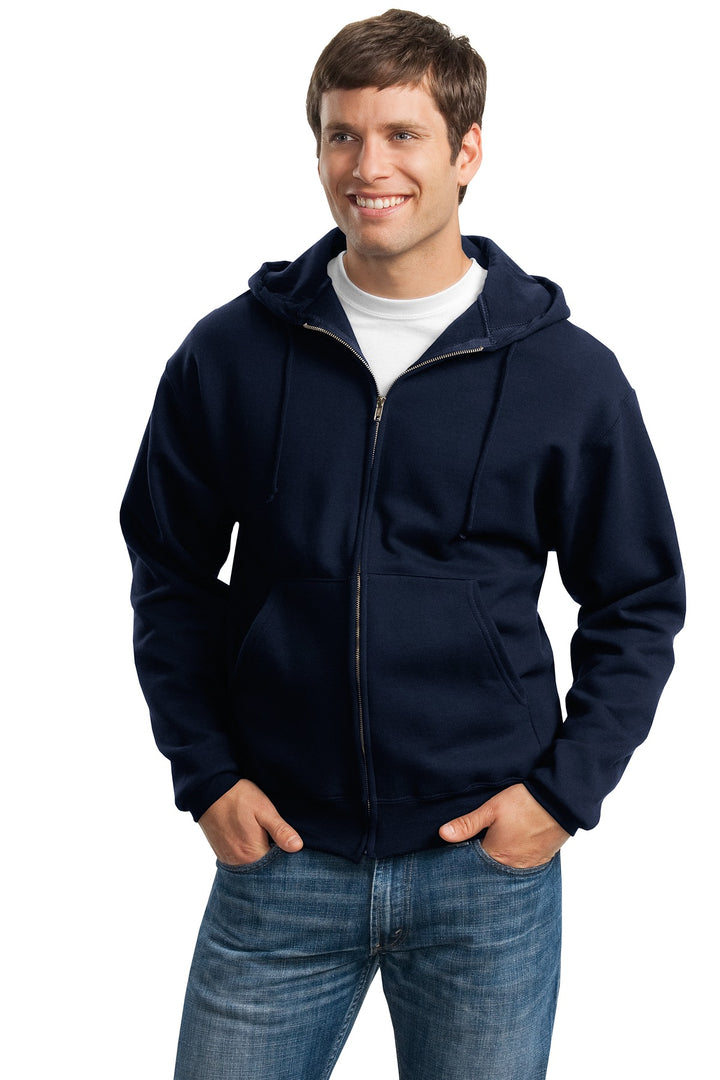 JERZEES Men's Super Sweats NuBlendÂ® Full-Zip Hooded Sweatshirt JERZEES
