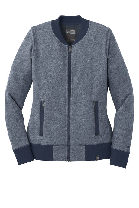 New Era Women's French Terry Baseball Full-Zip. LNEA503 New Era