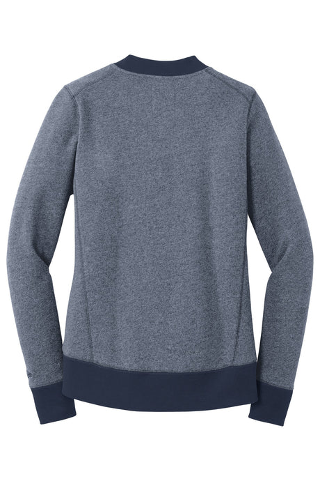 New Era Women's French Terry Baseball Full-Zip. LNEA503 New Era