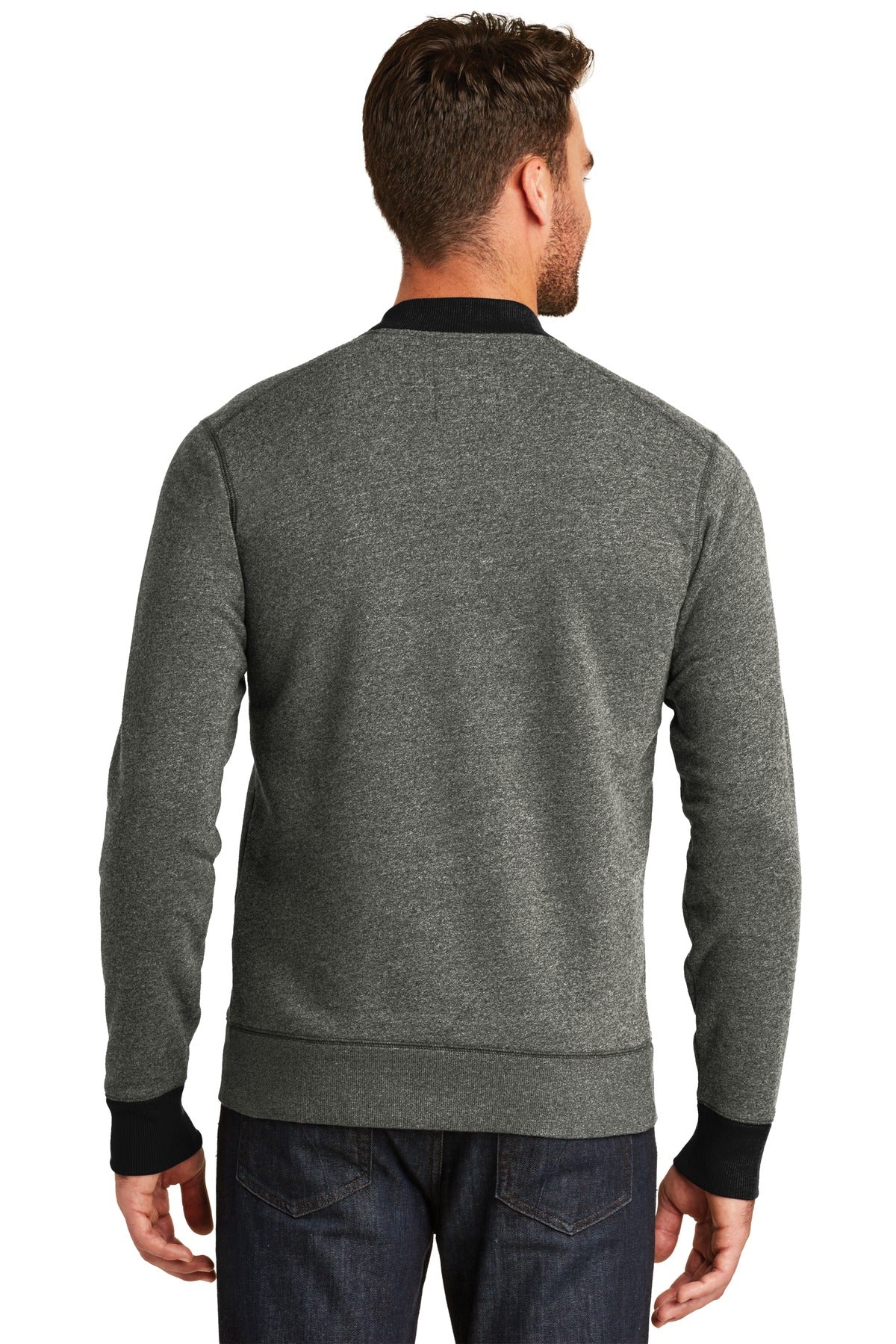 New Era Men's French Terry Baseball Full-Zip. NEA503 New Era