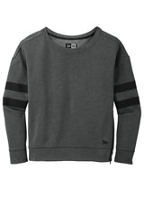 New Era Women's Tri-Blend Fleece Varsity Crew. LNEA513 New Era