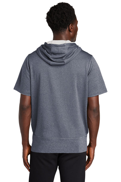 New Era Men's Performance Terry Short Sleeve Hoodie. NEA533 New Era