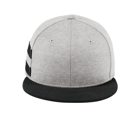 New Era Shadow Heather Striped Flat Bill Snapback Cap. NE408 New Era