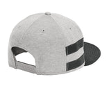 New Era Shadow Heather Striped Flat Bill Snapback Cap. NE408 New Era