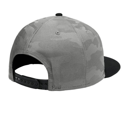 New Era Camo Flat Bill Snapback Cap. NE407 New Era
