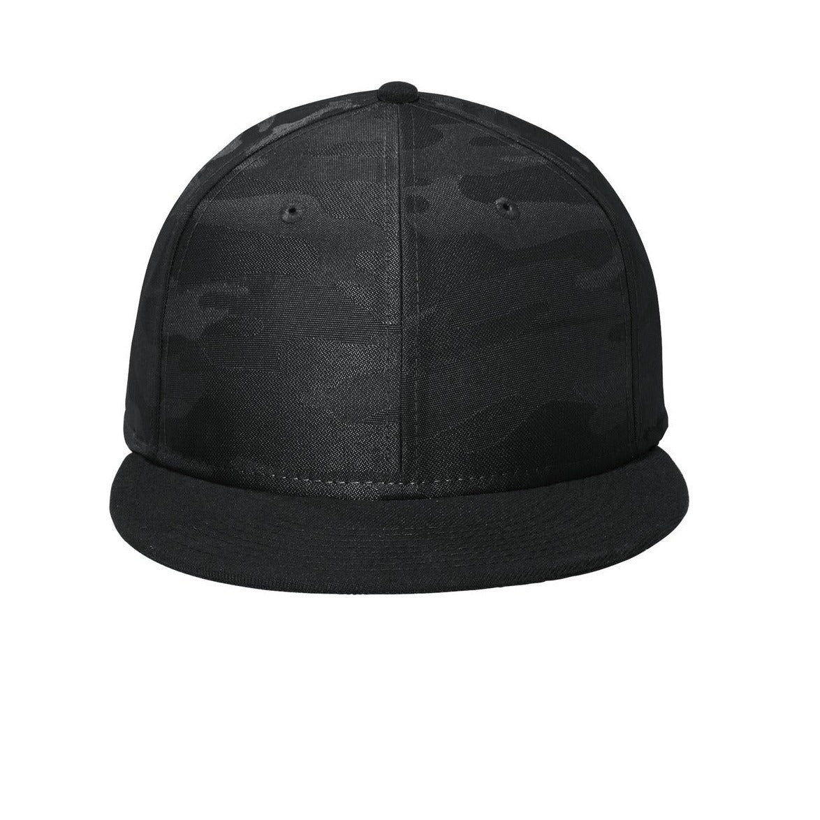 New Era Camo Flat Bill Snapback Cap. NE407 New Era