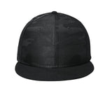 New Era Camo Flat Bill Snapback Cap. NE407 New Era