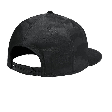 New Era Camo Flat Bill Snapback Cap. NE407 New Era