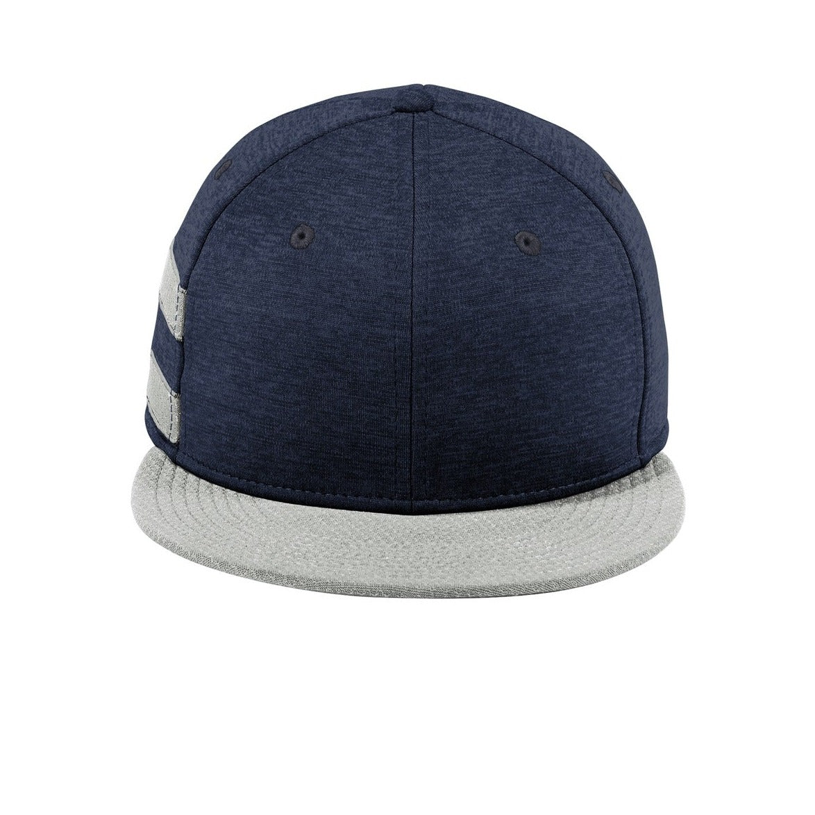 New Era Shadow Heather Striped Flat Bill Snapback Cap. NE408 New Era