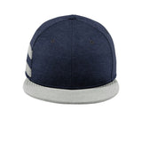 New Era Shadow Heather Striped Flat Bill Snapback Cap. NE408 New Era