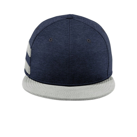 New Era Shadow Heather Striped Flat Bill Snapback Cap. NE408 New Era