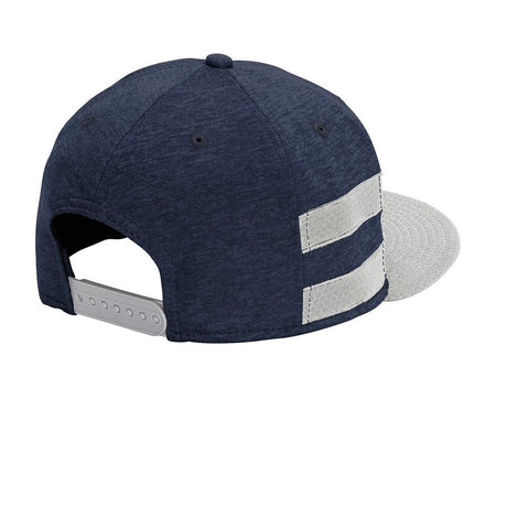 New Era Shadow Heather Striped Flat Bill Snapback Cap. NE408 New Era