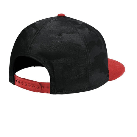 New Era Camo Flat Bill Snapback Cap. NE407 New Era